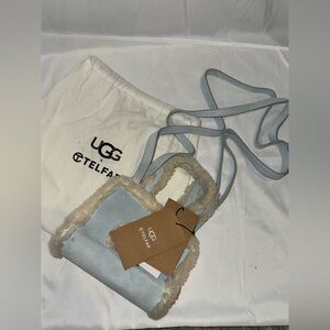 UGG x telfar Women's Blue Shearling Mini Bag